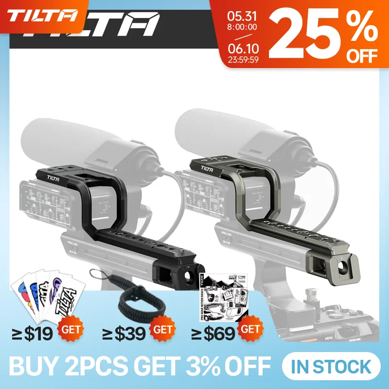 TILTA XLR-Griffverlängerungen für Sony fx3 fx30 Kamerakäfig TA-T13-XLR-B TA-T13-XLR-TG oberer Griff Image