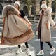 2022 New Snow Wear Long Parkas Winter Jacket Women Parka Fur Hooded Jacket Female Fur Lining Thick