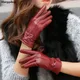 2020 frauen aus echtem leder handschuhe rot schaffell handschuhe herbst und winter mode weibliche