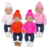 2024 Neues Weihnachtspullover-Set, passend für 43 cm geborene Babys, 17 Zoll große Reborn-Babypuppenkleidung, Schuhe sind nicht im Lieferumfang enthalten