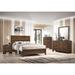 Linette 6 Piece Cherry Brown Panel Bedroom Set