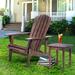 Solid Wood Adirondack Chair - Premium Outdoor Patio Furniture for Backyard, Garden, Lawn, Porch