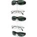 Slatwall 5 Tier Sunglasses Eyeglasses Readers Display Organizer (24 5 Tier Clear)