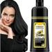 Maani Essence GINGER BLACK Professional Oil Hair Dye Color Shampoo 500 ML: Instant Fast Acting Long Lasting Hair Color Shampoo for Gray Hair Magic Hair Dye Shampoo Colors Hair in Minutesâ€“Long Lasting