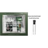 COLORS DE BENETTON GREEN by Benetton EDT SPRAY 3.4 OZ & AFTERSHAVE BALM 2.5 OZ for MEN And a Mystery Name brand sample vile