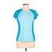 Nike Active T-Shirt: Blue Activewear - Women's Size Large