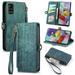 Samsung Galaxy A71 5G Case Durable PU Leather Wallet Cover Snap Buckle Flip Strap Card Holder Case for Samsung Galaxy A71 5G