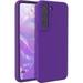 Galaxy S22 5G Case Samsung S22 6.1 inch Case Liquid Silicone Case Dual Layer Hard PC Soft Silicone Gel Rubber Bumper Slim Fit Shockproof Protective Phone Case for Galaxy S22 2022 Purple