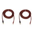 2Pcs RCA Speaker Cable Bare Wire Speaker Wire to RCA Plug Replace RCA Plug Connector Adapter to Bare Wire Open Audio