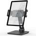 KABCON Tablet Stand Tightness Adjustable Aluminum Alloy Tablet Stand for Desk 360Â° Swivel Foldable Tablets Stands Dock