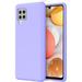Galaxy A42 5G Case Liquid Silicone Soft case Gel Rubber Bumper Slim Fit Shockproof Protective Phone Case Phone Cover for Samsung Galaxy A42 5G 6.6 2021 Light Purple