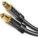 TOSLINK cable optical audio cable â€“ 15 feet fiber optic cable for soundbars (TOSLINK to TOSLINK digital S/PDIF cable