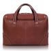 17 Leather Dual Compartment Laptop Briefcase