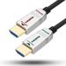 FeizLink 4K HDMI Fiber Optic Cable 25ft Feet 4K 60Hz 18Gbps HDR10 HDCP2.3 3D Slim Flexible HDMI 2.0 Cable