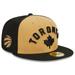 Men's New Era Gold/Black Toronto Raptors 2023/24 City Edition 59FIFTY Fitted Hat