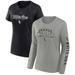 Women's Fanatics Branded Gray/Black Chicago White Sox T-Shirt Combo Pack