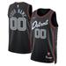 Unisex Nike Black Detroit Pistons 2023/24 Custom Swingman Jersey - City Edition