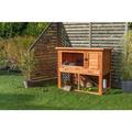 Trixie Natura Hutch with Enclosure Outdoor Run for Small Animal Brown - 116×97×63 cm