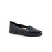 Wide Width Women's Lizette Dressy Flat by Trotters in Navy (Size 7 1/2 W)