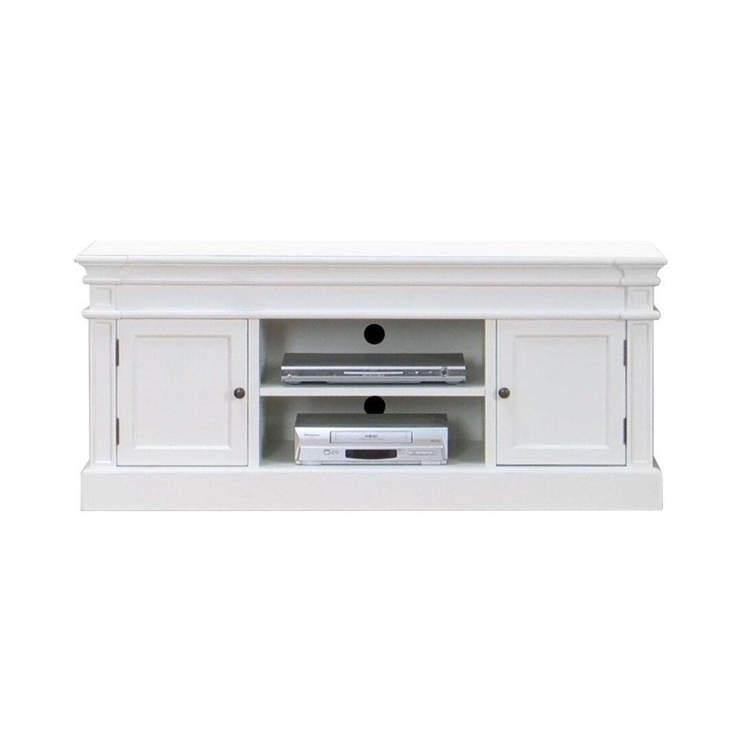 Ebuy24 Amaretta Tv Möbel Breite 137 cm, Höhe 60 cm antik weiß, antik patinert. Image
