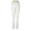 J.Crew Mercantile Jeggings - High Rise Skinny Leg Boyfriend: White Bottoms - Women's Size 28 - Light Wash