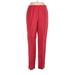 Valerie Stevens Linen Pants - High Rise: Red Bottoms - Women's Size 12