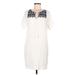 Old Navy Casual Dress - Shift: Ivory Print Dresses - Women's Size Medium