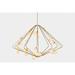 ALAN MIZRAHI LIGHTING Cherry Bomb Contemporary Linear Chandelier, Crystal in Yellow | 20 H x 30 W x 29 D in | Wayfair JT216A-BGWD-30Wx29Dx20H