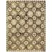 Brown/White 120 x 96 x 0.25 in Area Rug - Bokara Rug Co, Inc. Elegance Geometric Handwoven Silk/ Area Rug in Nutmeg/Cream Silk/ | Wayfair