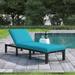 Winston Porter 77.5" Long Reclining Single Chaise w/ Cushions Wicker/Rattan in Brown | 14 H x 26 W x 77.5 D in | Outdoor Furniture | Wayfair