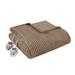 Serta Corded Plush Heated Blanket Polyester in Brown | 84 H x 62 W in | Wayfair ST54-0294