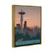 Stupell Industries Visit Washington Urban Metropolis Space Needle Landmark by David Owens Illustration | 21 H x 17 W x 1.7 D in | Wayfair