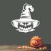 The Holiday Aisle® Pumpkin Witch Wall Décor Metal in White | 32 H x 32 W x 0.12 D in | Wayfair EA393F15EAE34424AE57F20993D9B784