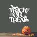The Holiday Aisle® Trick or Treat Wall Décor, Metal in White | 20 H x 24 W x 0.12 D in | Wayfair 4878584D5C6E4C37ACAB5310A74038DC