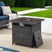 Red Barrel Studio® Schutt 25.98" H x 29.92" W Propane Outdoor Fire Pit Table w/ Lid Steel in Gray | 26 H x 30 W x 30 D in | Wayfair