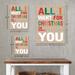 The Holiday Aisle® All I Want For Christmas Metal Sign Metal | 15.5 H x 11.5 W x 0.04 D in | Wayfair 203B909E46F9459E81EC22BF64F75E96