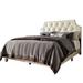 Winston Porter Mekelle Vegan Leather Platform Bed Upholstered/Faux leather in Brown | 44.3 H x 80.1 W x 85.6 D in | Wayfair