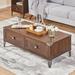 Red Barrel Studio® Felten Coffee Table Wood in Brown | 32.28 H x 63 W x 15.35 D in | Wayfair 7E906ECA518D4B74B31871D44533DF43