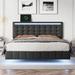 Brayden Studio® Chidimma Platform Bed Metal in Black | 43 H x 57.6 W x 78 D in | Wayfair 51430A5CD97F42AFBE5E4724E56D6EED