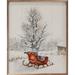 The Holiday Aisle® Red Sleigh By Snowy Tree Wood in Brown | 30 H x 24 W x 1.5 D in | Wayfair F0F03A00FBD44C489CED55C78FC73512
