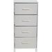 Latitude Run® Sabrinna 4 - Drawer Dresser Wood in Brown/White | 33.25 H x 16 W x 12 D in | Wayfair E68915AC0A204158B351BF8C47A933A1