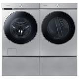 Samsung 6.1 cu. Ft. Front Load Washer w/ 7.6 Cu. Ft. Dryer w/ Super Speed Dry in Gray | Wayfair
