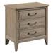 Rosalind Wheeler Bozzuto 3 - Drawer Solid Wood Nightstand Wood in Brown | 29.5 H x 28 W x 17 D in | Wayfair 2E12C352E85C44A68BD9FA3E4FBB0B04