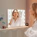 Ebern Designs Jamaiyah Rectangle Hollywood LED Lighted Metal Vanity Makeup Mirror Metal | 25.67 H x 21.78 W x 5 D in | Wayfair