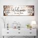 Rosalind Wheeler Welcome To Our Home Typography I Canvas Print On Canvas Print Canvas in Brown | 54 H x 18 W x 1.25 D in | Wayfair