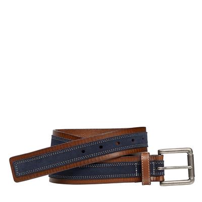 Johnston & Murphy Men's Suede Overlay Belt Brown 42 Leather