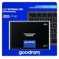 goodram SSD 2TB CX400 Gen.2 2048GB Solid State Drive SSD mit SATA III Interface 3D TLC NAND Flash Speicherchips 2,5 Zoll zur Beschleunigung Ihres PCs bis zu 10 Mal Schwarz 2048 GB 2 TB