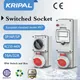 IP67 Waterproof CEE Socket 32a Socket 3pin 32a Outlet Socket Combination Switched Socket With