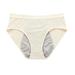 Qcmgmg Womens Boxer Briefs Underwear Briefs Menstrual Period Mid Waisted Leak Proof Women s Underwear Yellow M