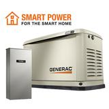 GENERAC 7224 Standby Generator, Liquid Propane/Natural Gas, Single Phase, 14kW,